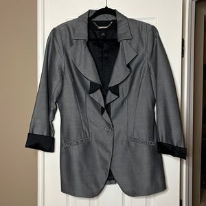 White House Black Market Gray Blazer